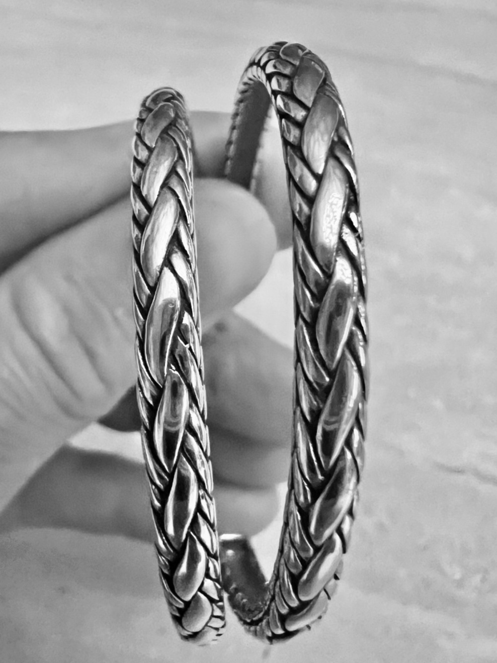 John Hardy Classic Chain Sterling Silver Large Hoop Earrings 45mm